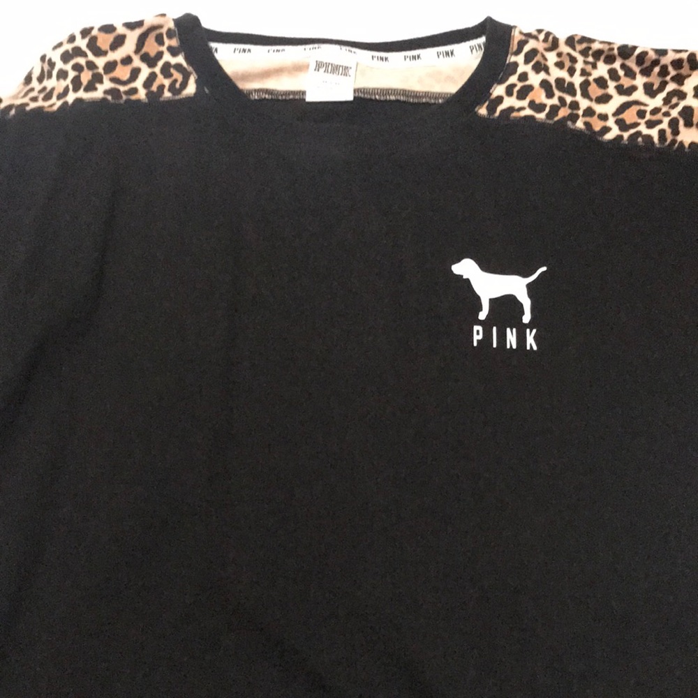 Pink long sleeve with cheetah print